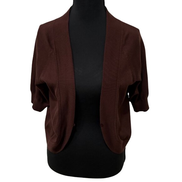 Dressbarn Women’s Brown Cardigan Shrug - NWT - Picture 3 of 4